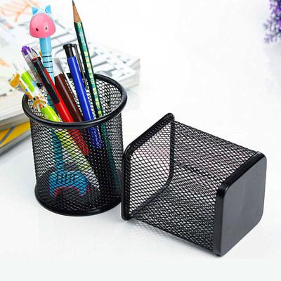 China Durable Mesh Organizer Container Cup Pen Pot Ruler Pencil Holder Desktop for sale