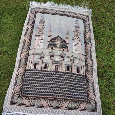 China Sensitive Islam Prayer Blanket Muslim Mosque Prayer Blanket Anti-bacteria Prayer Mat 70*110cm With Compass Travel Prayer Blanket Muslims for sale