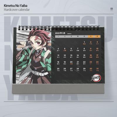 China Wholesale Japan Anime Demon Slayer Advent Calendar 2021 Yearly Desktop Calendar Office Wall Decorations For Fans Gifts for sale