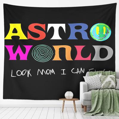 China Wholesale Hanging Astroworld Travis Scott Tapestry Flag Look Mom I Can Fly Durable Home Tapestry Decor Wall Hanging Blanket for sale