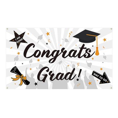 China Hanging 2021 Graduation Background Banner Backdrop Graduate Congratulations I'm Done Diploma Way To Go Party Decor Supplies Photo Booth Prop for sale