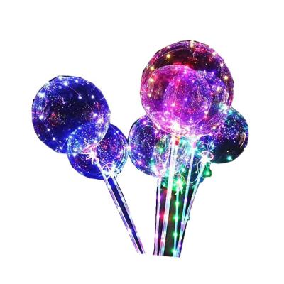 China Gift Toy Maliang 18inch Led Lighting Balloons Colorful Bobo Ball For Party Birthday Wedding Decoration for sale