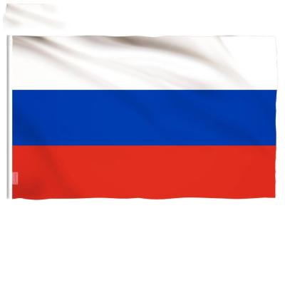 China 90 x 60cm Country Flags Polyester Outdoor High Quality Russian Flag Banner Federal Republic Insurance Home Decor for sale