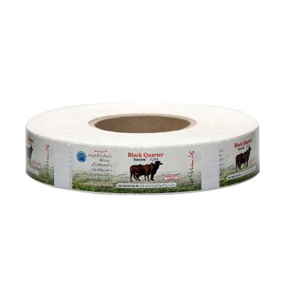 China Eco-friendly Custom Adhesive Round Wrapping Vinyl Roll Label Sticker Transparent Printing for sale