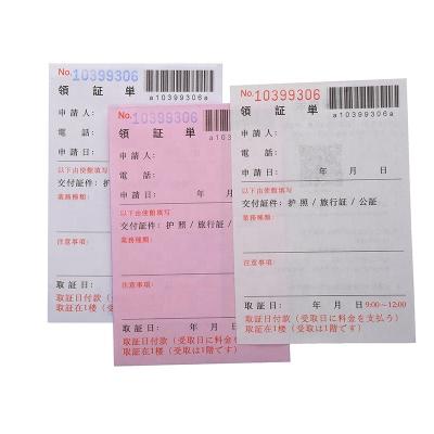 China Anti-Counterfeit Personalized Carbonless Copy Paper Customized Receipt Note High Quality Eco-friendly for sale