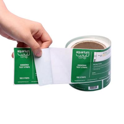 China Eco-friendly Custom Personalized Printable Vinyl Paper Adhesive Sticker Plastic Test Labels for sale