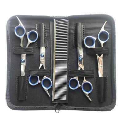 China Factory Direct Supply 2021 Viable Hot Selling Pets Grooming Tool Kit Pet Grooming Scissors Set for sale