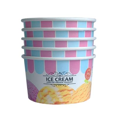 China Wholesale Custom Biodegradable Simple Design Porcelain Ice Cream Cups for sale