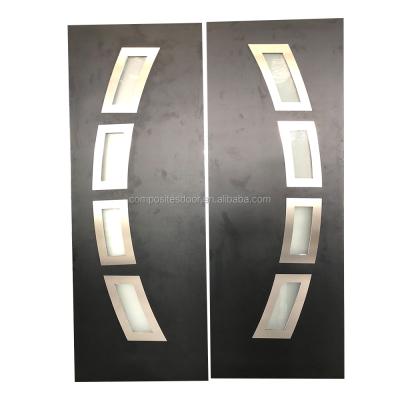 China Modern US and UK Standard Fiberglass FRP GRP Door for sale