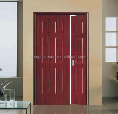 China Premium Swing PVC Fiberglass FRP GRP Compounds Skin Door With Single Teak Wood Door Designs for sale