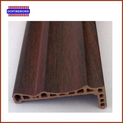 China High Capacity Nail-Standing Cavity WPC PVC Door Frame With Woodgrain Design for sale