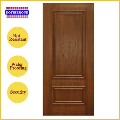 China Premium 2017 SMC Grain Fiberglass Smooth Skin Mahogany Swing Oak Exterior Door For Sale for sale