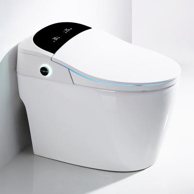 China Automatic Operation Sanitary Ware Smart Toilet Seat With Bidet Automatic Flush WC Smart One Piece Toilet for sale