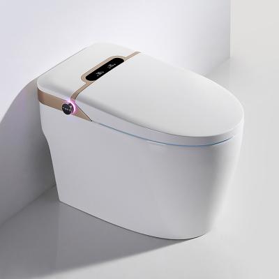 China Modern Automatic Electric Ceramic WC Inodoros Smart Bathroom Toilet One Piece Automatic Operation Smart Bidet Toilet with CE for sale