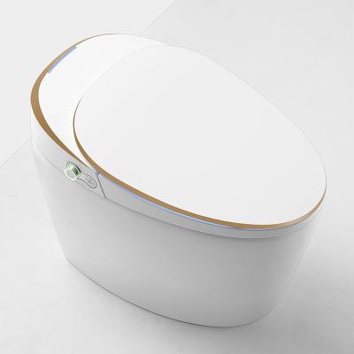 China Automatic Operation Ceramic Sanitary Ware Japanese Smart Toilet Electronics Wall Mounted Toilet With Heated Bidet Seat for sale