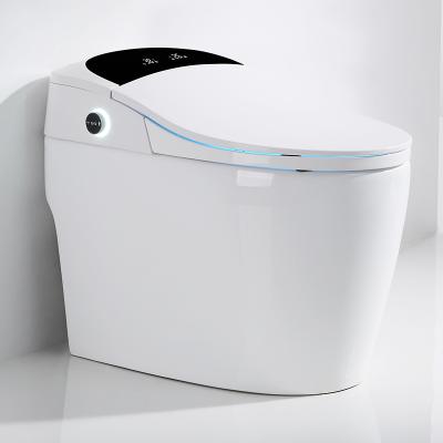 China Automatic Operation Smart Toilet Seat Wc Bidet Toilet Room Automatic Wall Hung Ceramic Smart Toilet for sale