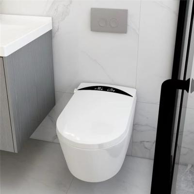 China Automatic Operation Bathroom Water Tank European Standard Intelligent Toilet Hidden Wall Mounted Smart Toilet for sale