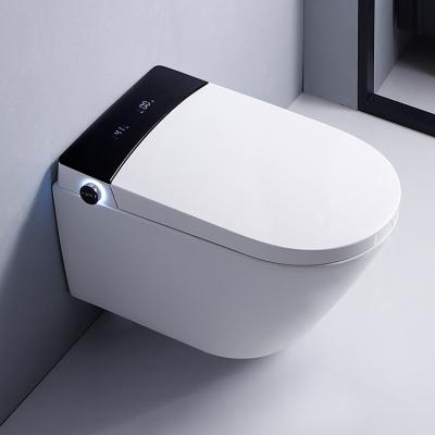 China Wholesale Ceramic Sanitary Toilet Automatic Bidet Cistern Wc Bathroom Hidden Electric Intelligent Smart Bathroom Wall Hung Smart Toilet With Cistern for sale