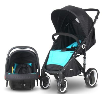 China Canvas fabric 4 in 1 baby stroller with carseat and base china mainland factory for sale