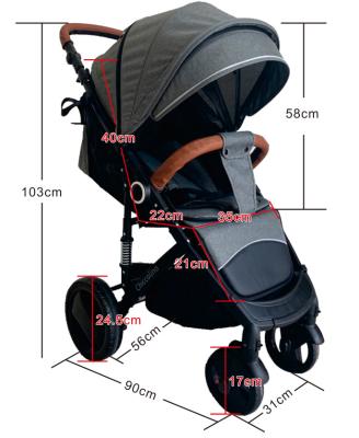 China Carseat Canvas Optional EN 1888 High Quality Popular Landscape Baby Stroller for sale