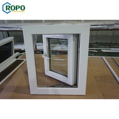 China Magnetic Screen AS2047 Veka Brand New Magnetic Type PVC Material Casement Window for sale