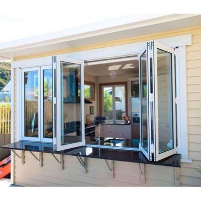 China Magnetic Folding Balcony Screen High Quality Sound Proof Modern Bifold Window for sale