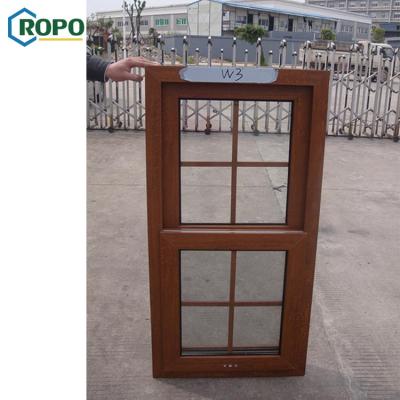 China Magnetic Screen Australia Standard AS2208 UPVC Plastic Frame Insulated Double Hung Sash Window for sale