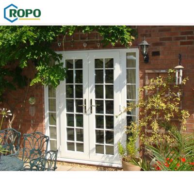 China Modern Australia Standard Kitchen Hurricane Proof Swing UPVC Outdoor Plastic Door Grill Design for sale