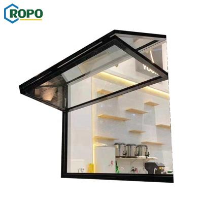 China Magnetic Aluminum Kitchen View Hurricane Proof Screen AGGA Bifold Folding Up Window for sale