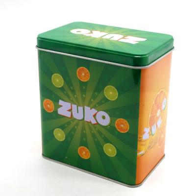 China High Quality Food Grade Hardware Food Customized Rectangular Tin Cans For Food for sale