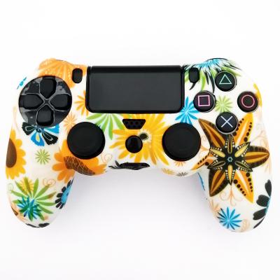 China Hot selling silicone for ps4 controller silicone ps4 case protective colorful skin, for ps4 pro slim controller cover for sale