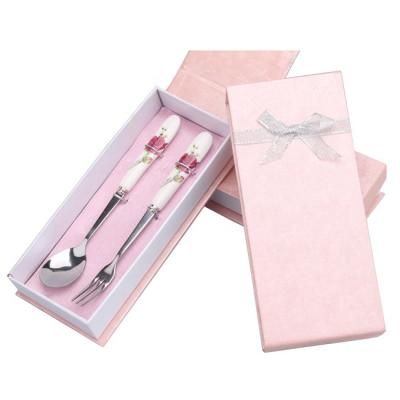 China China Online Shopping Ceramic Handle Cutlery, Spoon and Fork Gifts BSD-TC-001 for sale