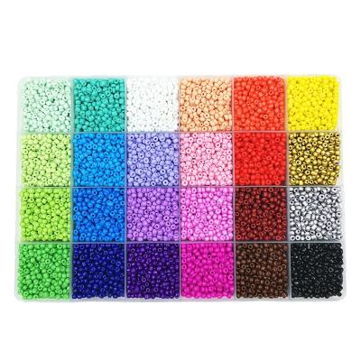 China Popular Wholesale Jewelry Making Kit Beads for Bracelets Beads Open Kit Set Glass Seed Beads Party Decoration Supplies for sale