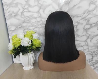 China Amara Best Selling 12a Grade Lead Wigs Straight Short Bob Wig Hair Lead Cut Wig for sale