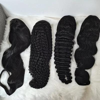 China Amara Wholesale Deep Wave Quality Best Deep Wave Hair Lace Front Wig Hair Wigs 40 Inches Ready To Ship for sale