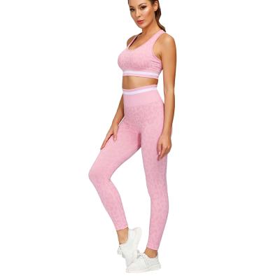 China Ptsports Seamless Fitness Gym Set Ptsports Anti-Static Women's Yoga Leggings Bra Yoga Set Wear Fitness Set for sale