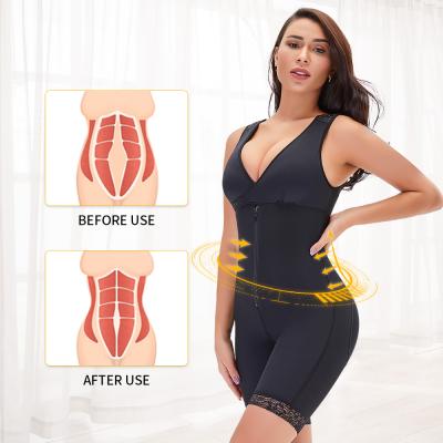 China Custom Plus Size Women Body Waist Tummy Control Shapers Breathable Clothes Jumpsuit for sale