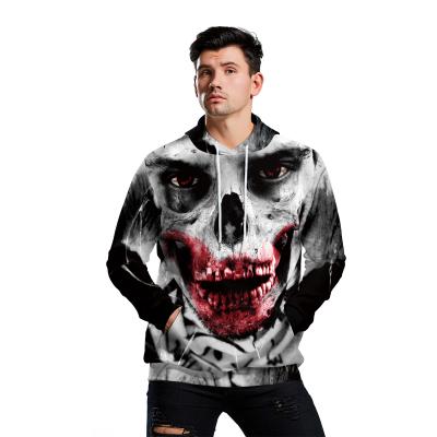 China Oversized Breathable Halloween Men's Hoodies Custom Sublimated 3d Print Horror Hoodies Unisex Men's Hoodies Sweatshirts Fashion for sale