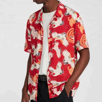 China Anti-pilling hawaiian shirts bulk all over print shirt shirts for sublimation printing for sale