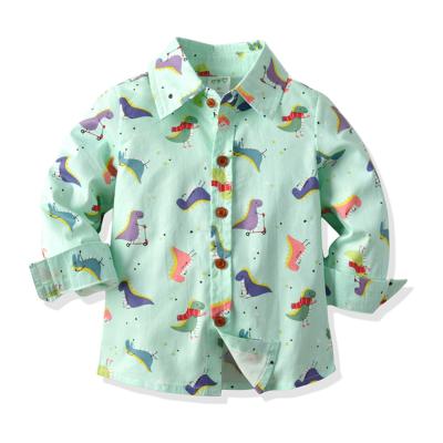 China Sustainable Apparel Factories OEM Long Sleeve Printed Fashion Shirts For Boys for sale