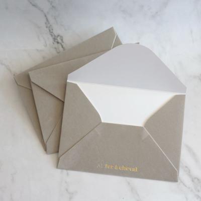 China Custom Copy Europe Wholesale Price Logo Velvet Envelopes For Wedding Invitatons for sale