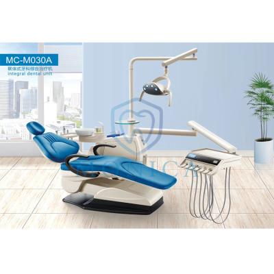 China Economic dental chair dental unit with ceramic hot sale integral spittoon dental unit / Foshan dental chair for sale