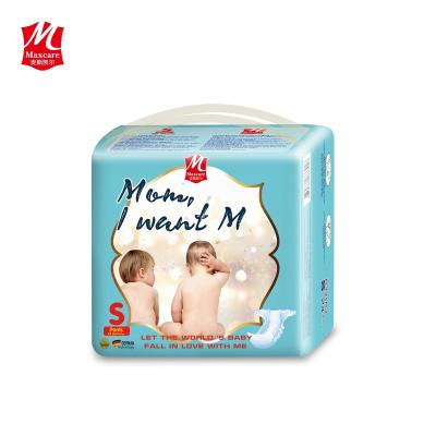 China Soft Care Printed Disposable Diapers Pull Up Wholesale Baby Diapers for sale