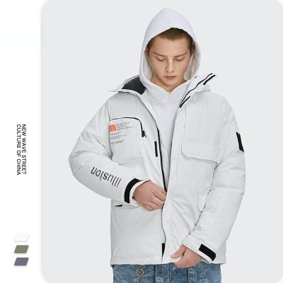 China Winter Hooded Outdoor Thick Warm Pockets Wholesale Reversible Men's Low Price Oversized Duck Down s Stripper for sale