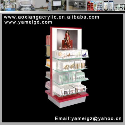 China round edges hot sale MDF display stand for advertisement for sale