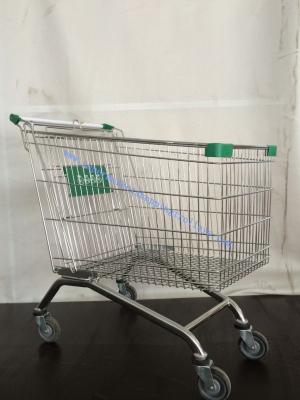 China Zinc Powder Supermarket Shopping Cart European with Swivel Wheels for sale