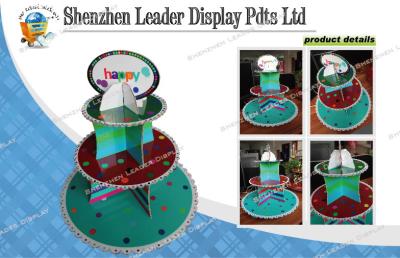 China Custom Made Cardboard Cupcake Stand For Store Promotion , Cupcake Tier Stand for sale