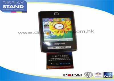 China Store Corrugated Mobile Phone Display Stand Full Color For Advertising for sale