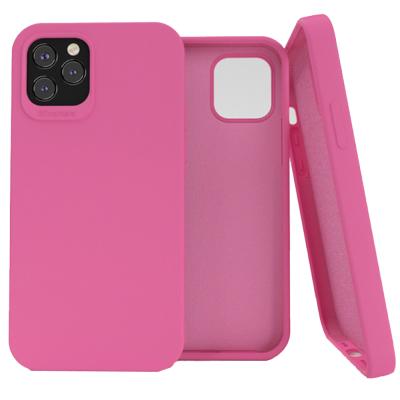 China Anti-scratch 2.0mm silicone tpu case with microfiber fabric for iPhone 12 Max Pro for sale