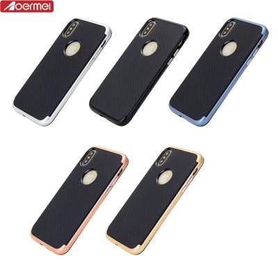 China Dirt-resistnat Armor Drawing TPU PC Hybrid Case Durable Double Layered Case For iPhone X for sale